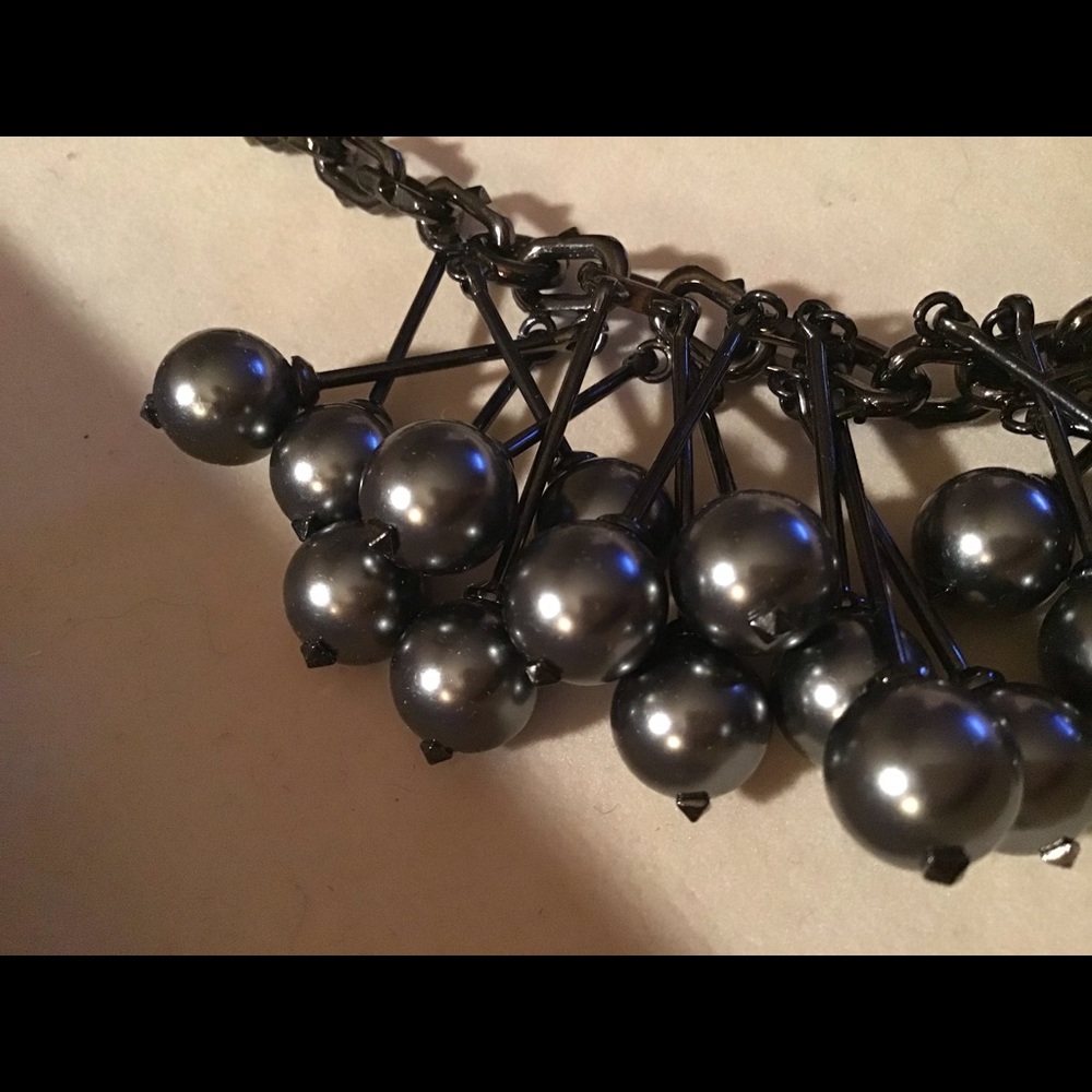 Valentino Garavani pearl beaded necklace black - Picture 4 of 9